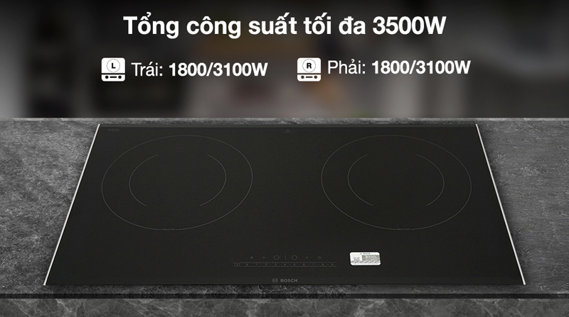 Công suất mạnh mẽ, nấu ăn nhanh chín, tiết kiệm thời gian