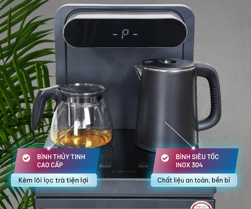Bình pha trà và ấm đun nước được làm từ chất liệu cao cấp