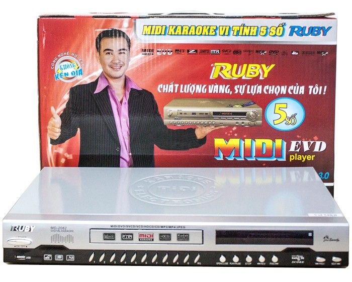 Đầu đĩa DVD Karaoke 5 số Ruby MIDI 2082