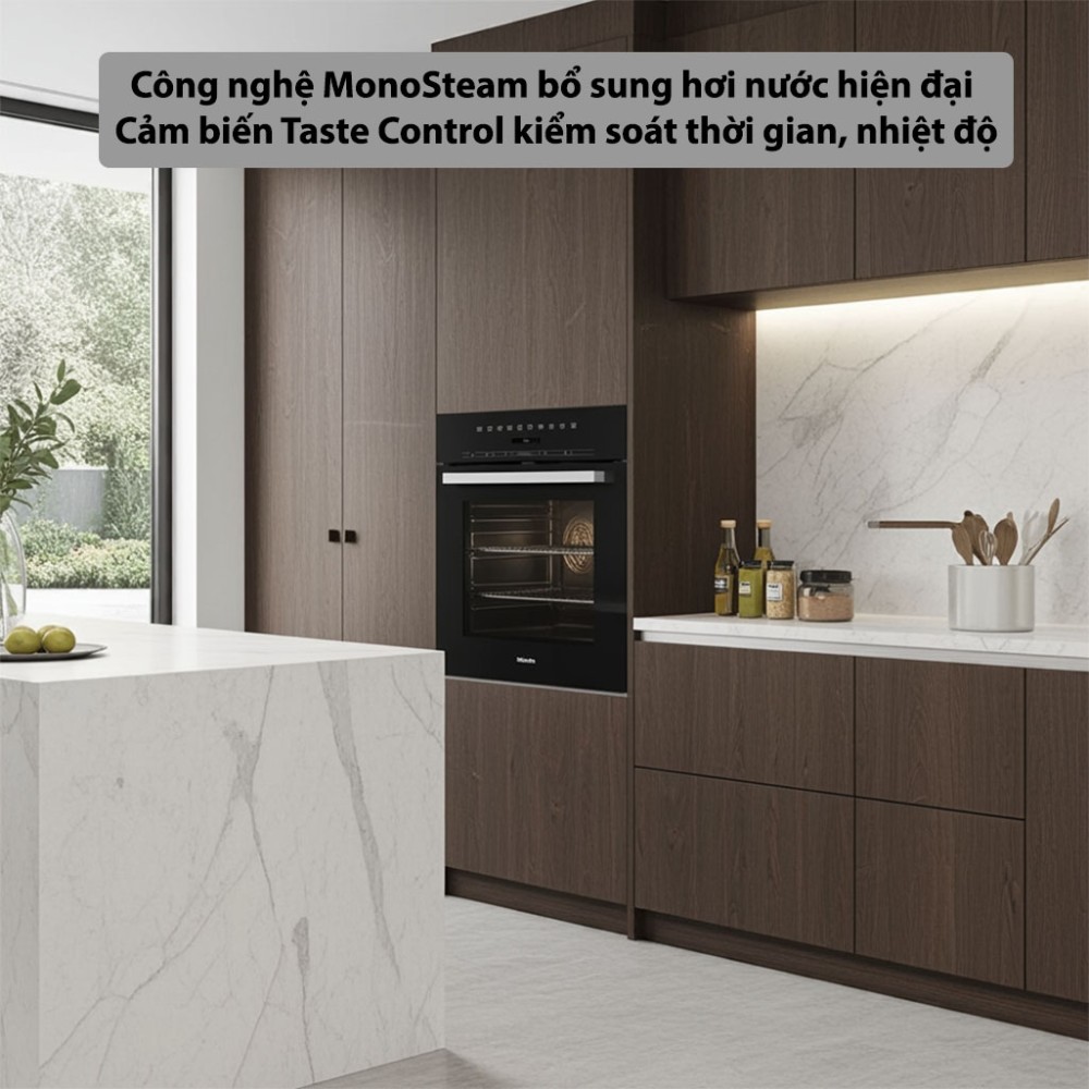 Lò nướng kèm hấp Miele DGC-7151 công nghệ hơi nước hiện đại cho hiệu suất nấu nướng hiệu quả