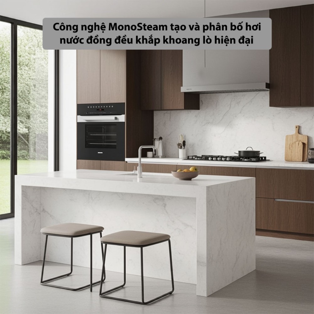 Lò nướng kèm hấp Miele DGC-7250 ứng dụng công nghệ hơi nước MonoSteam hiện đại mang lại trải nghiệm thú vị