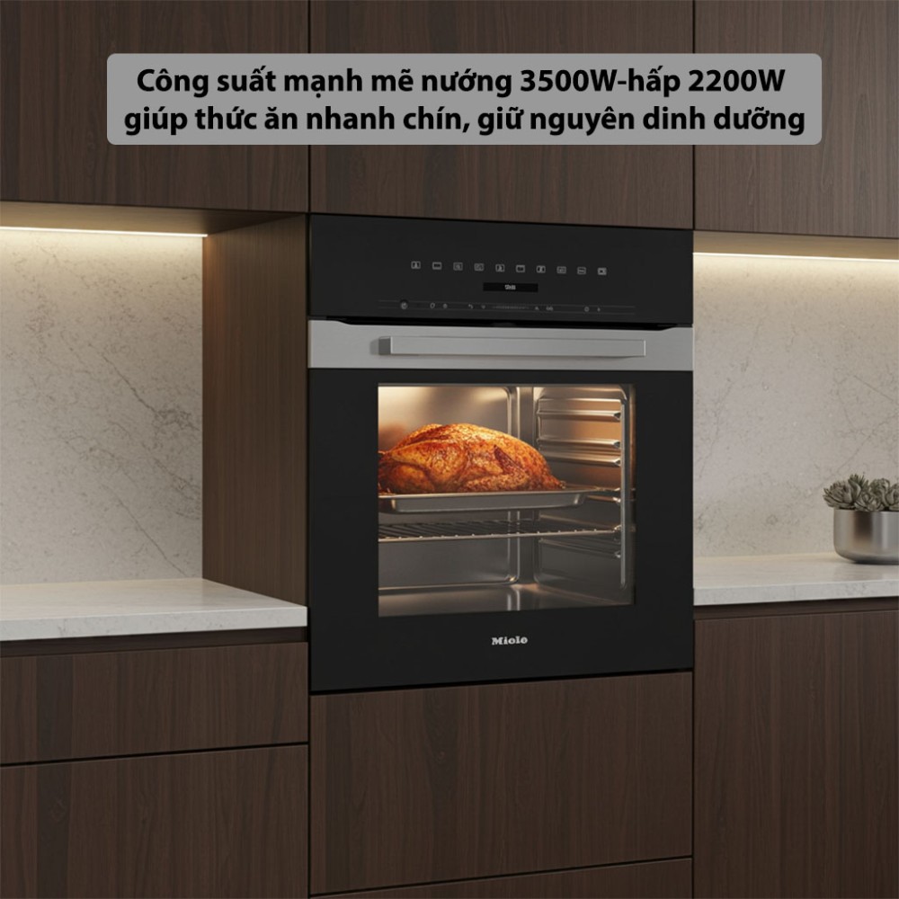 Lò nướng kèm hấp Miele DGC-7250 công suất mạnh mẽ cho hiệu suất vượt trội