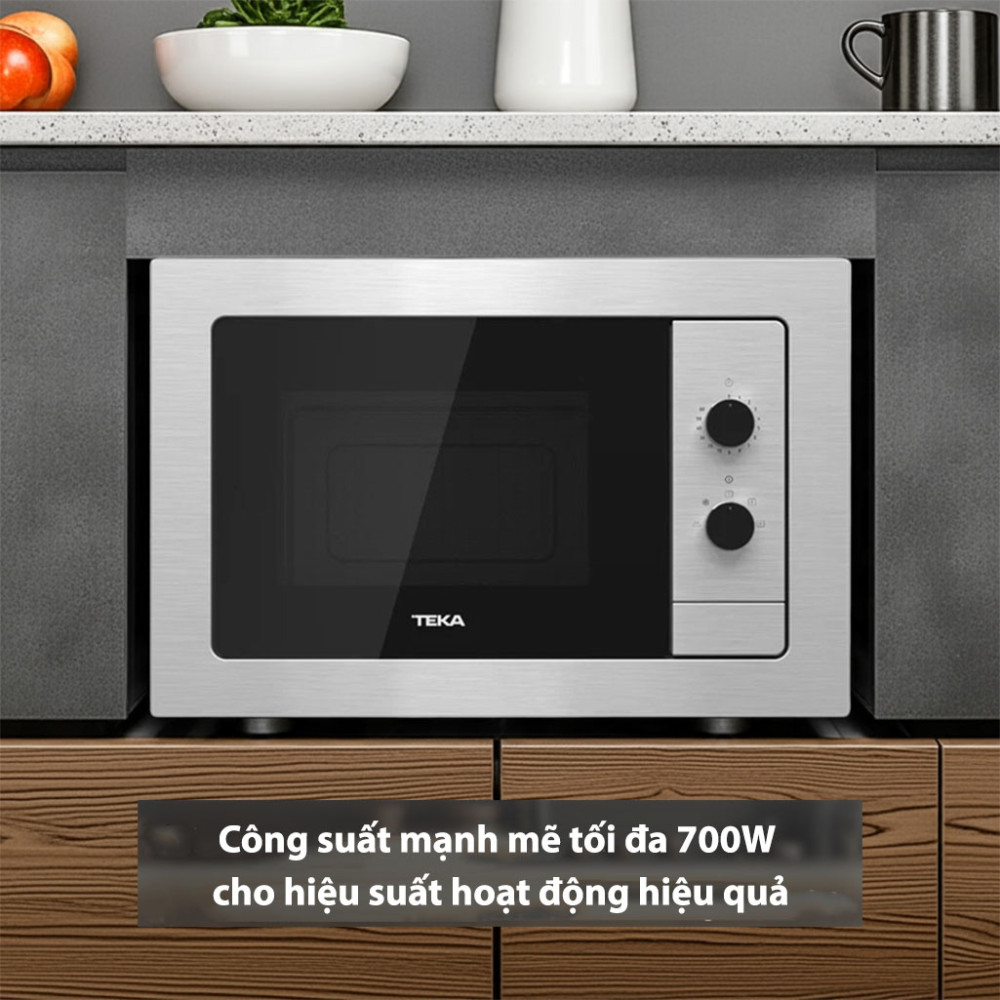 Lò vi sóng lắp âm Teka MB-620-BI hoạt động với công suất mạnh mẽ cho hiệu suất hiệu quả