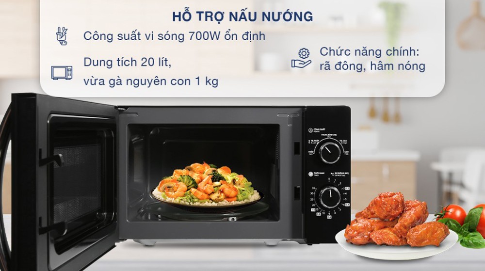 Hổ trợ nấu ăn nhanh chóng, tiện lơi