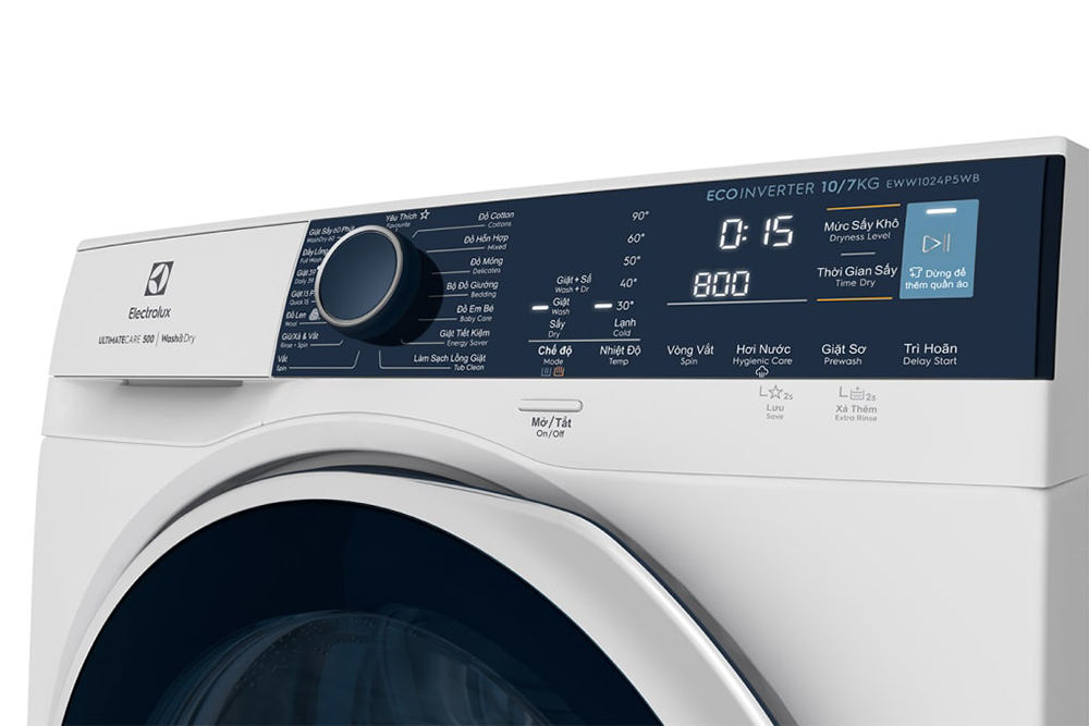 Máy giặt sấy Electrolux Inverter 10 kg EWW1024P5WB - Hàng chính hãng