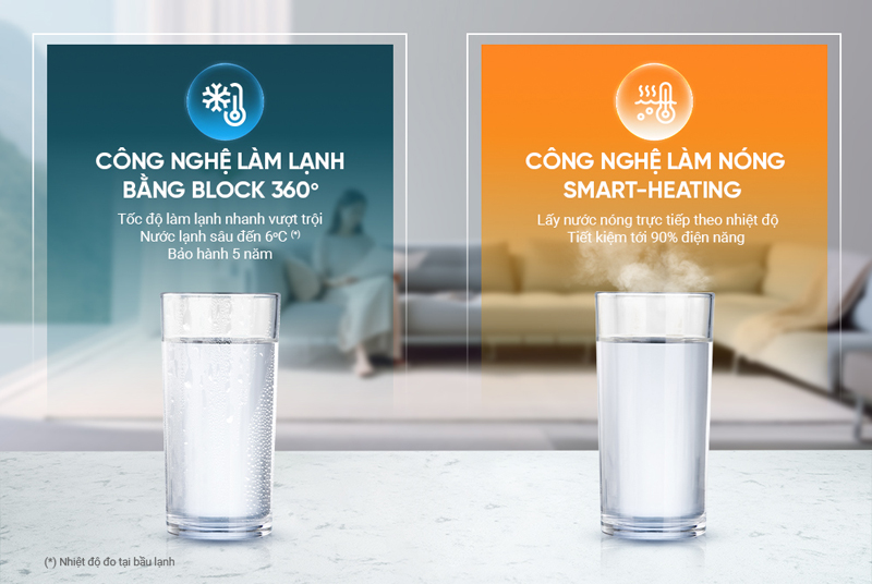 Công nghệ hiện đại, làn lạnh và làm nóng nhanh chóng