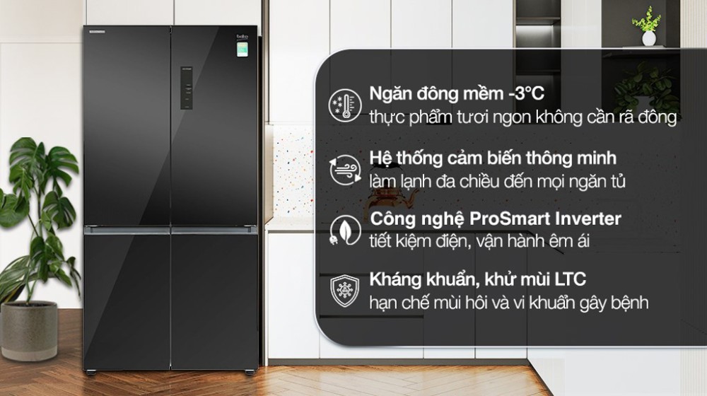 Tính năng nổi bật của tủ lạnh Beko GNO51651GBVN
