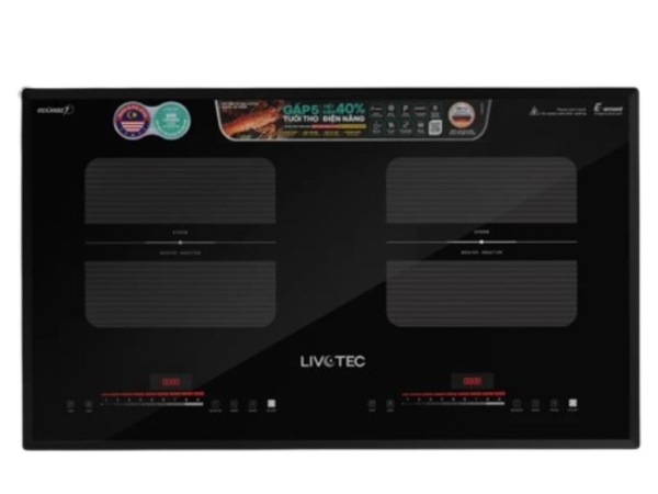 Bếp diện từ đôi Livotec LID-999M - Hàng chính hãng
