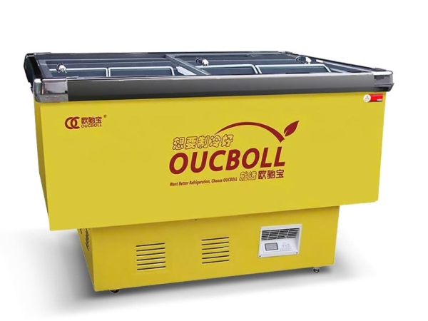 Tủ đông đáy phẳng cửa kính Oucboll SD/SC-550 - Hàng chính hãng
