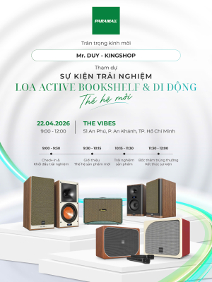 Thư mời tham dự sự kiện trải nghiệm sản phẩm Paramax