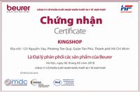 Chứng nhận đại lý phân phối chính thức sản phẩm Thiết bị y tế Beurer