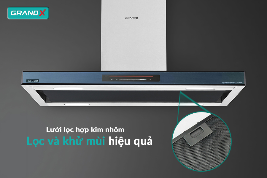 Hút mùi treo đảo GrandX GX H90IL89M - Hàng chính hãng