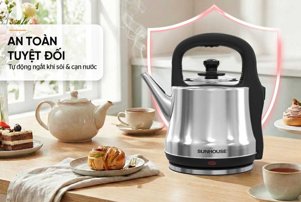 Ấm điện Inox 5L Sunhouse SHD1403 - Hàng chính hãng