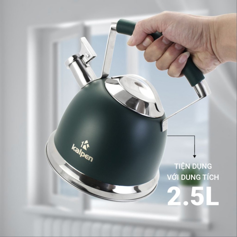 Ấm đun nước inox Kalpen KK02 - Hàng chính hãng