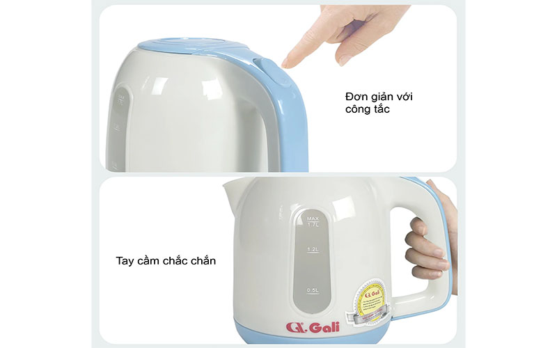 Ấm đun nước siêu tốc Gali GL-0017M - Hàng chính hãng