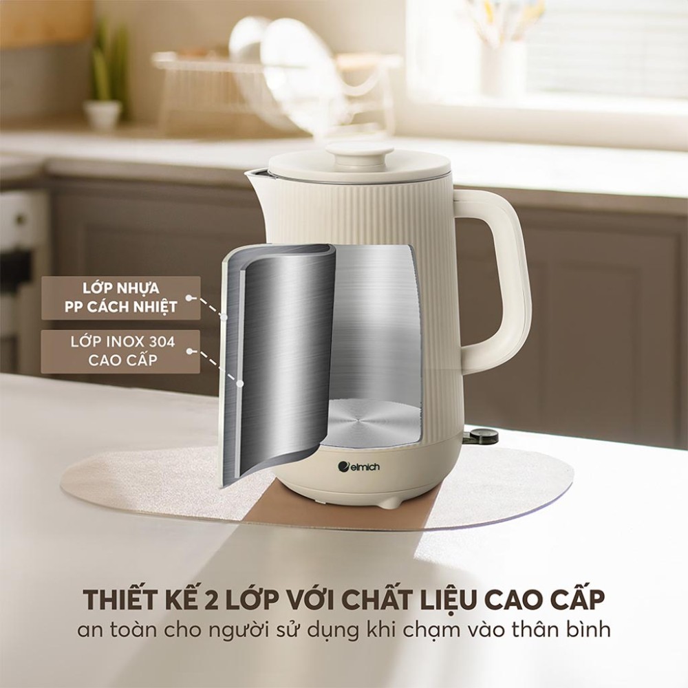 Ấm đun siêu tốc Elmich KEE-9145 - Hàng chính hãng
