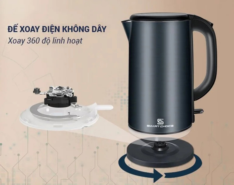 Đế xoay 360 độ linh hoạt trong việc sử dụng