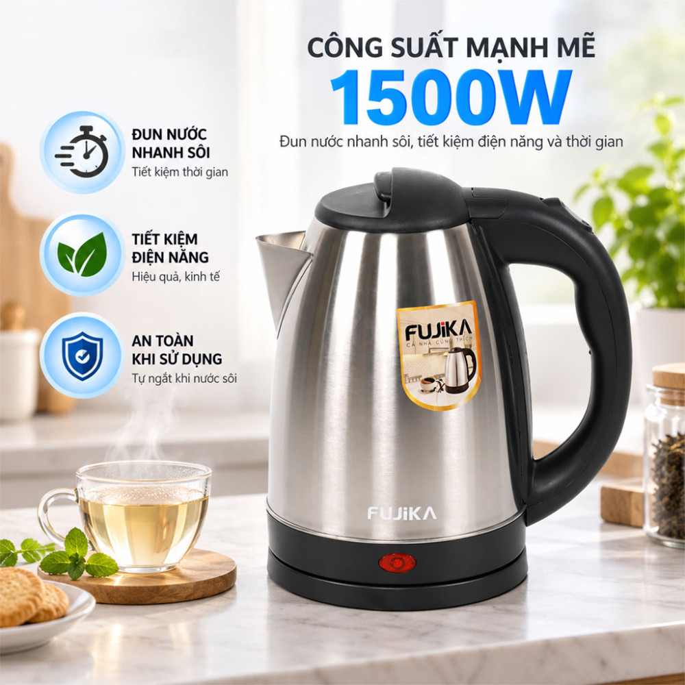 Ấm siêu tốc Fujika FJ-ST186 1.8L - Hàng chính hãng