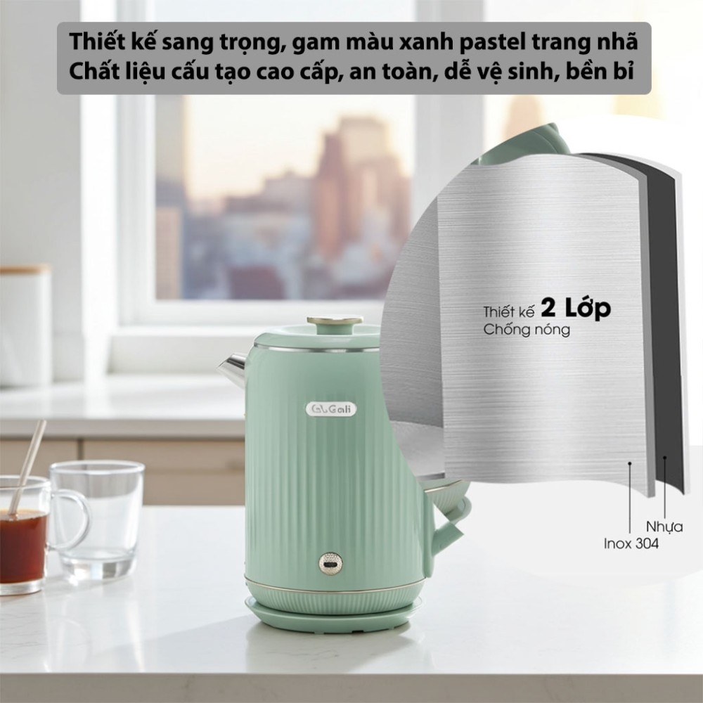 Ấm siêu tốc Gali GL-18A1 - Hàng chính hãng
