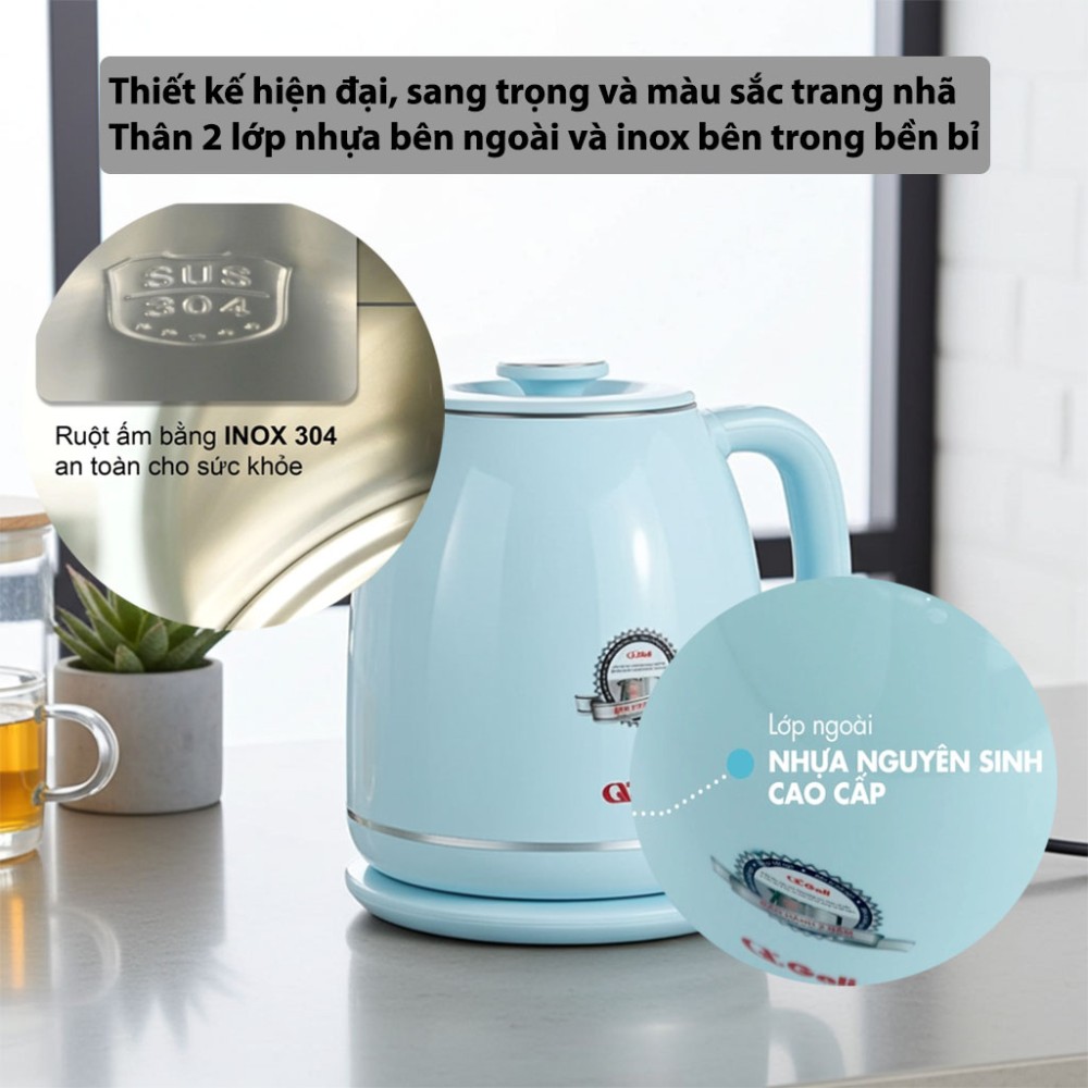 Ấm siêu tốc Gali GL-18K  - Hàng chính hãng