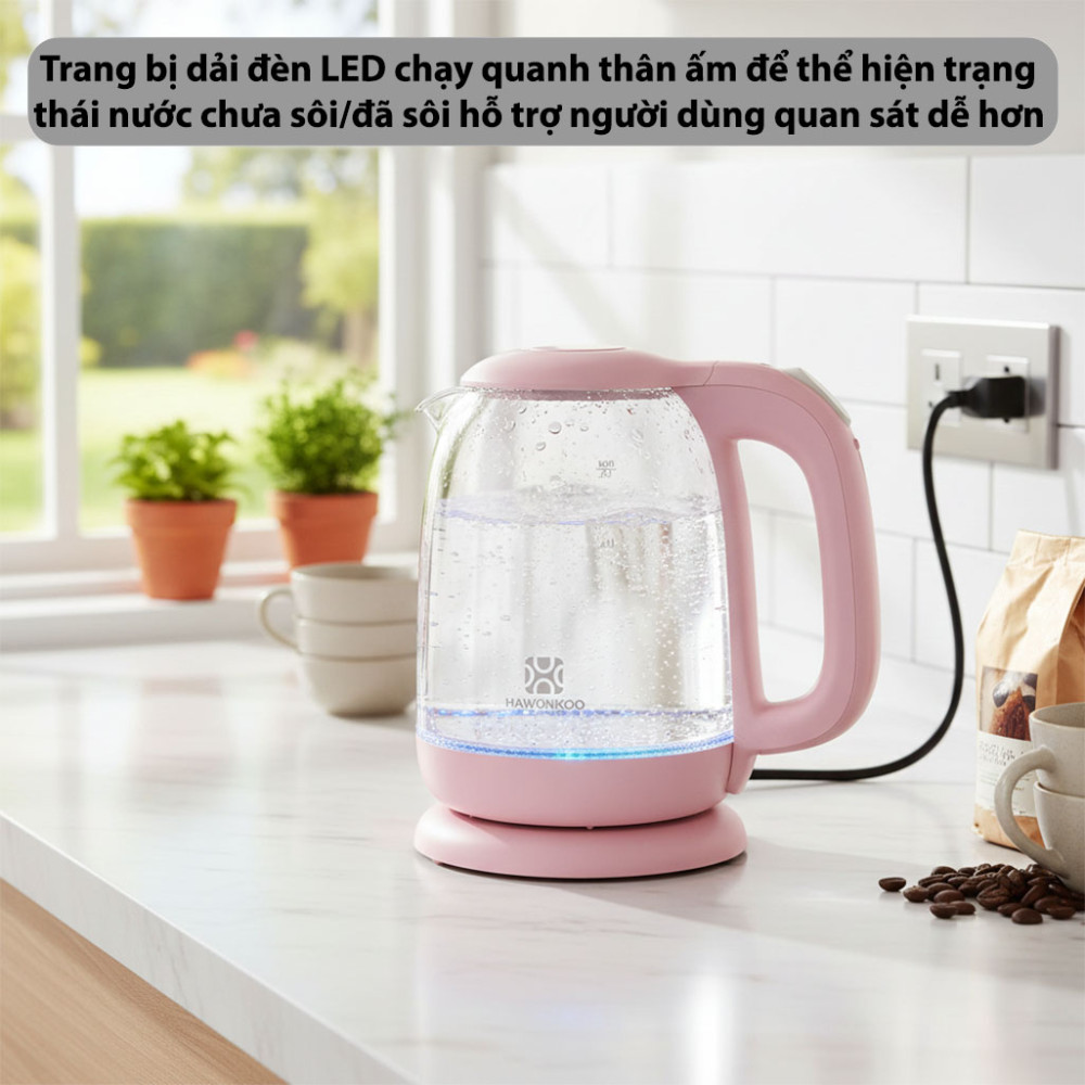 Ấm siêu tốc Hawonkoo KEH-170PK - Hàng chính hãng
