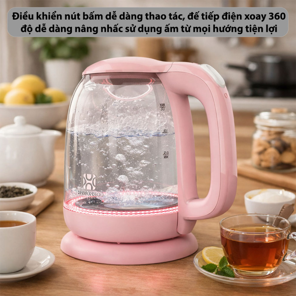 Ấm siêu tốc Hawonkoo KEH-170PK - Hàng chính hãng