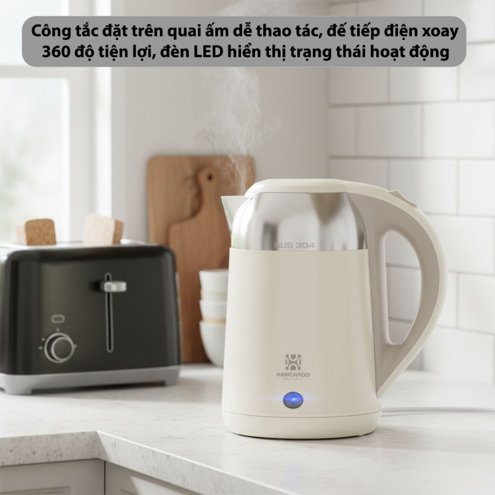 Ấm siêu tốc Hawonkoo SEOUL KEH-181 - Hàng chính hãng