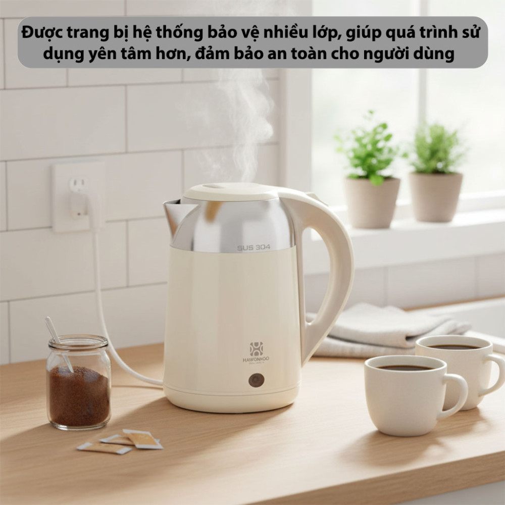 Ấm siêu tốc Hawonkoo SEOUL KEH-181 - Hàng chính hãng