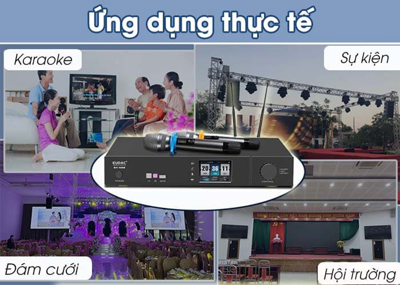 Amply 3in1 Eudac Audio BK-700 được ứng dụng rộng rãi trong cuộc sống