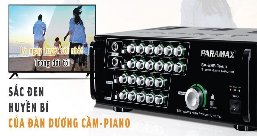 Ứng dụng của Ampli karaoke Paramax SA-888 PIANO 2018