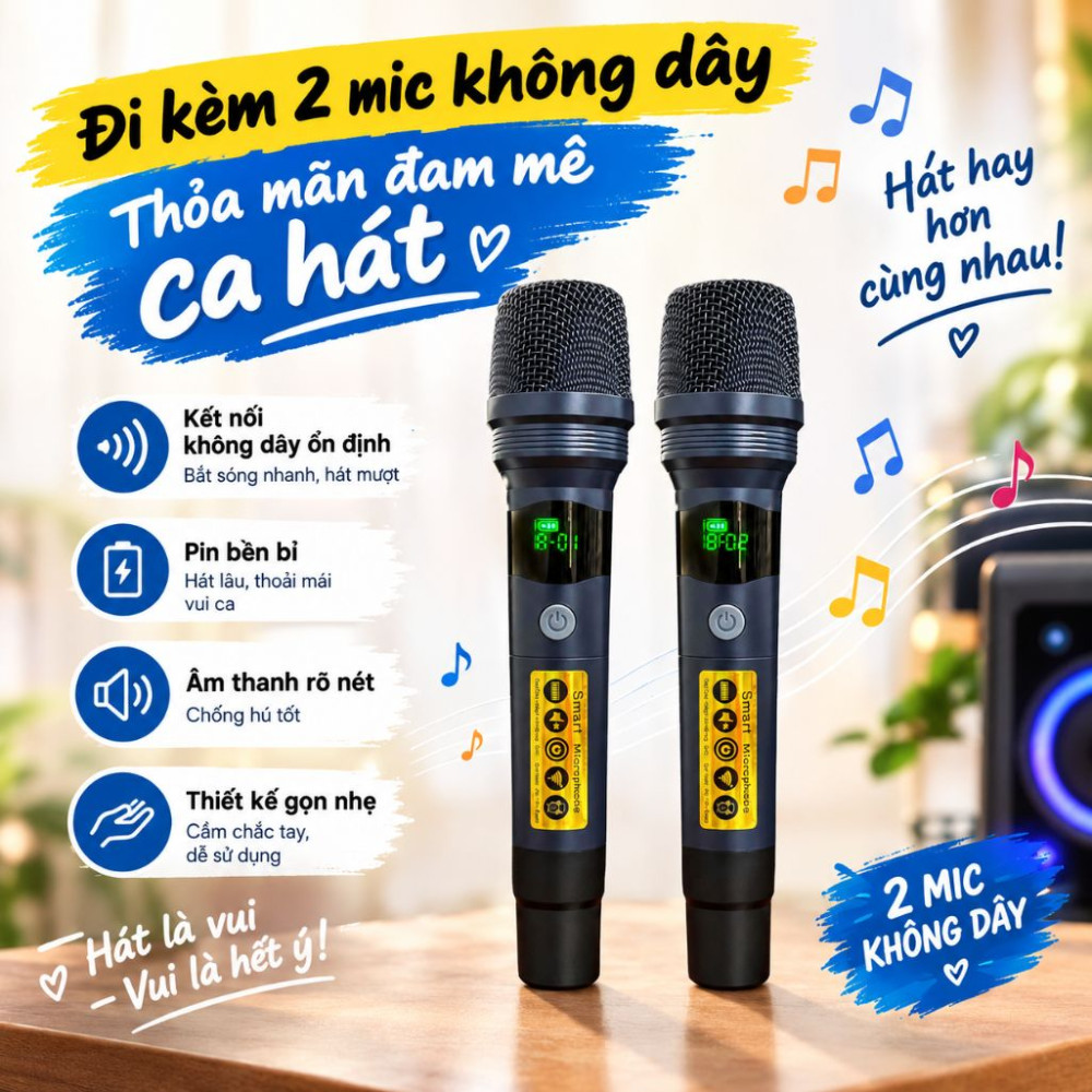 Amply 3 in 1 Karaoke Lanqt 25D-MS - Hàng chính hãng