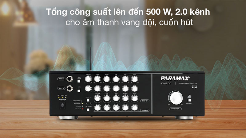 Amply karaoke Paramax AX-1200 - Hàng chính hãng