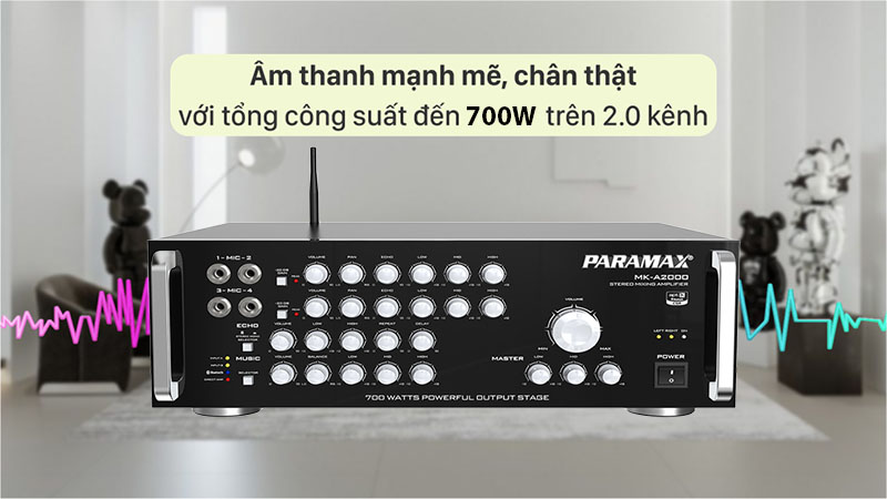 Amply karaoke Paramax MK-A2000 - Hàng chính hãng