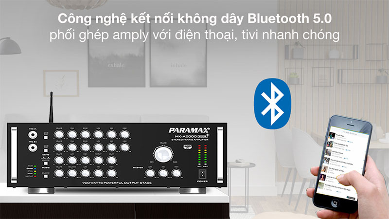 Amply karaoke Paramax MK-A2000 PLUS - Hàng chính hãng