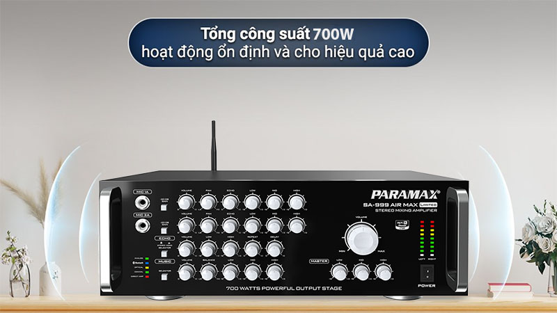 Amply karaoke Paramax SA-999 Air Max Limited - Hàng chính hãng