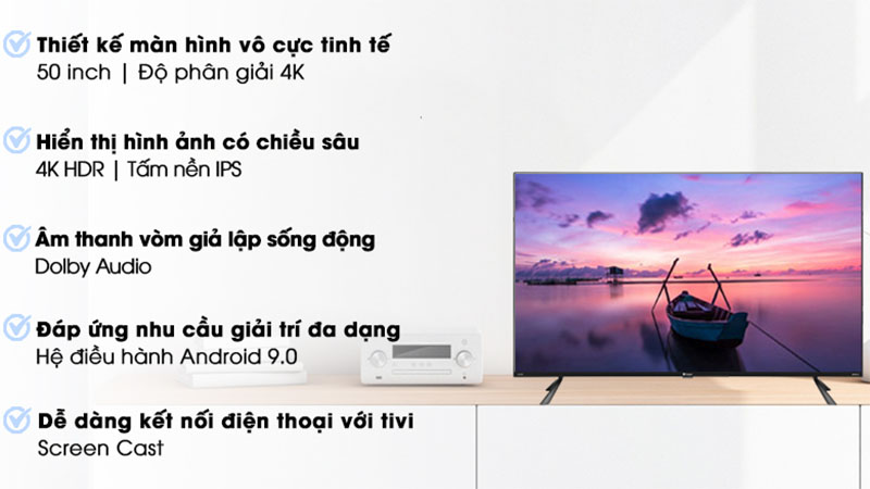 Ứng dụng của Android Tivi Casper 4K 50 inch 50UG6100