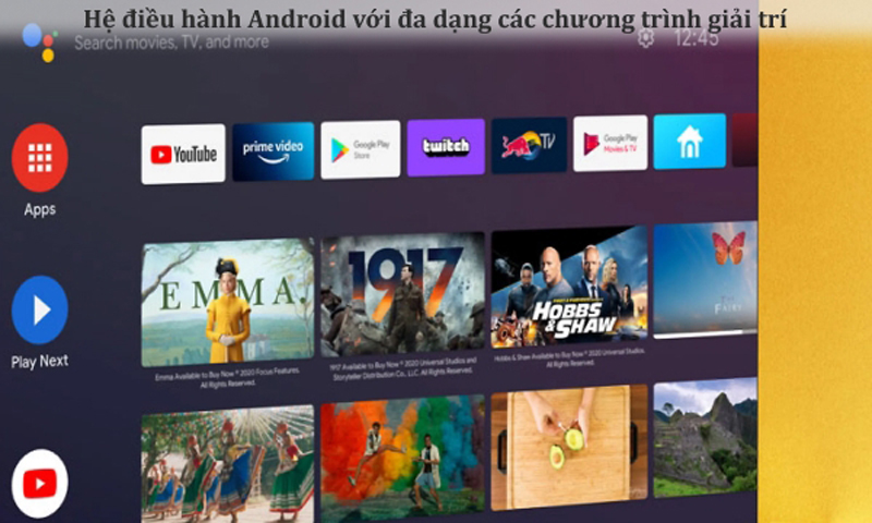 Hệ điều hành Android có giao diện trực quan thân thiện người dùng