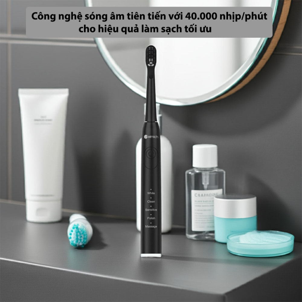 Bàn chải đánh răng điện Elmich Procare TBE 8454BK/PK/WT - Hàng chính hãng
