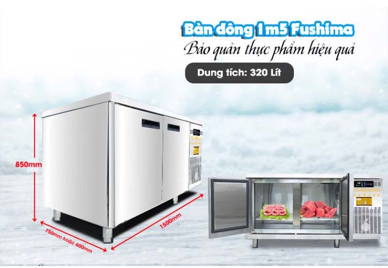 dDung tích 320L giúp lưu trữ được lượng lớn thực phẩm rất tiện tiện dụng. 