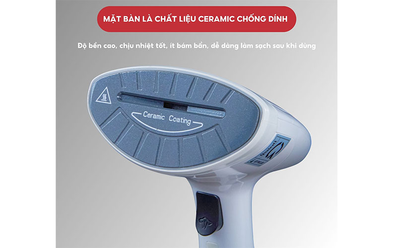 Chất liệu của Bàn là hơi nước cầm tay Hasuka HSK-308