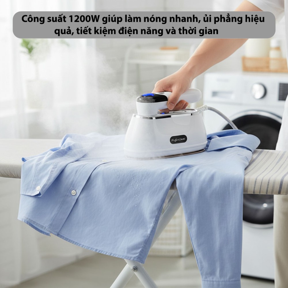 Bàn là hơi nước cầm tay gấp gọn Fujihome SI200CW - Hàng chính hãng