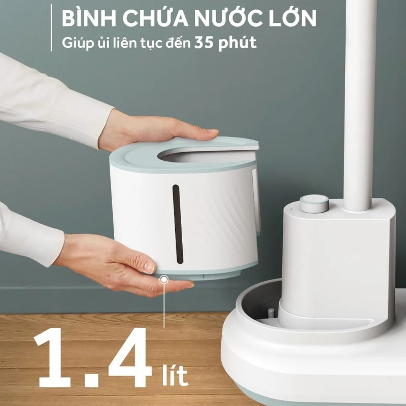 Bình chứa nước lớn 1.4L, dễ dàng tháo rời để thêm nước