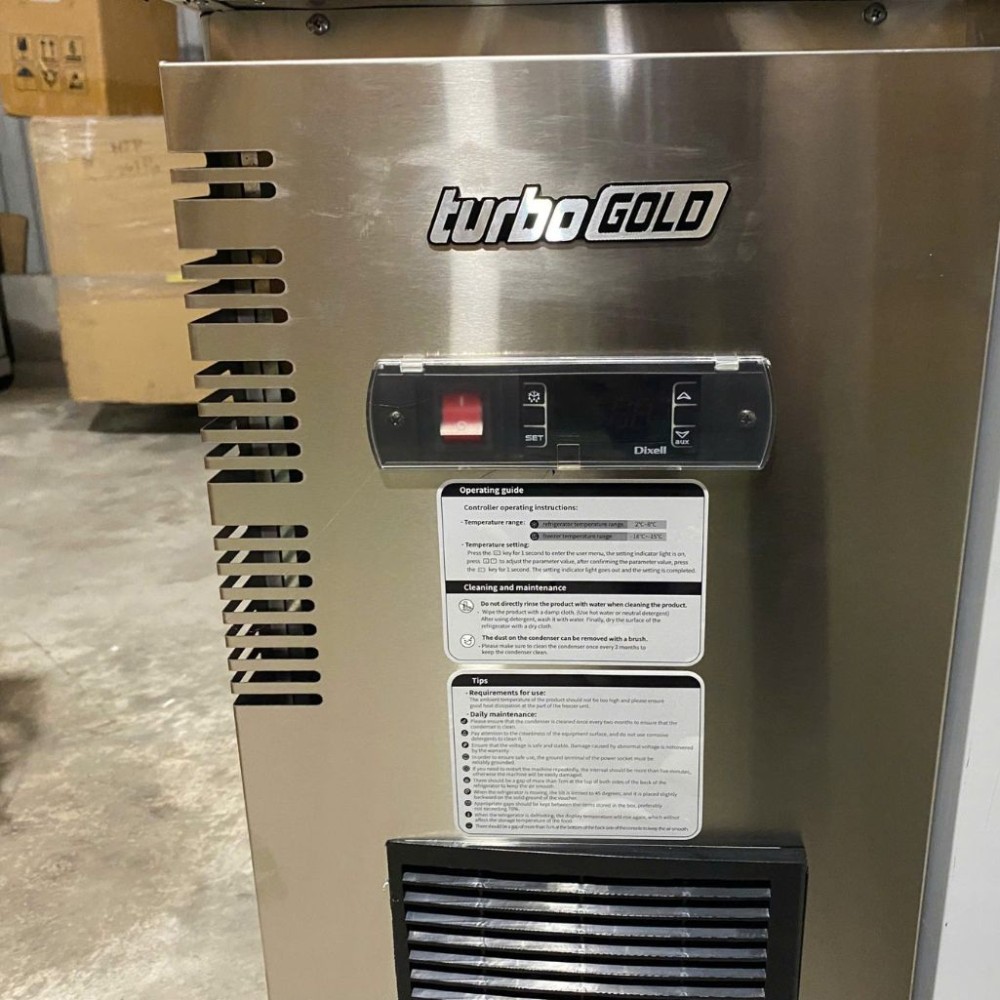 Bàn mát 2 cánh kính TurboGold TG-12UC-2G - Hàng chính hãng