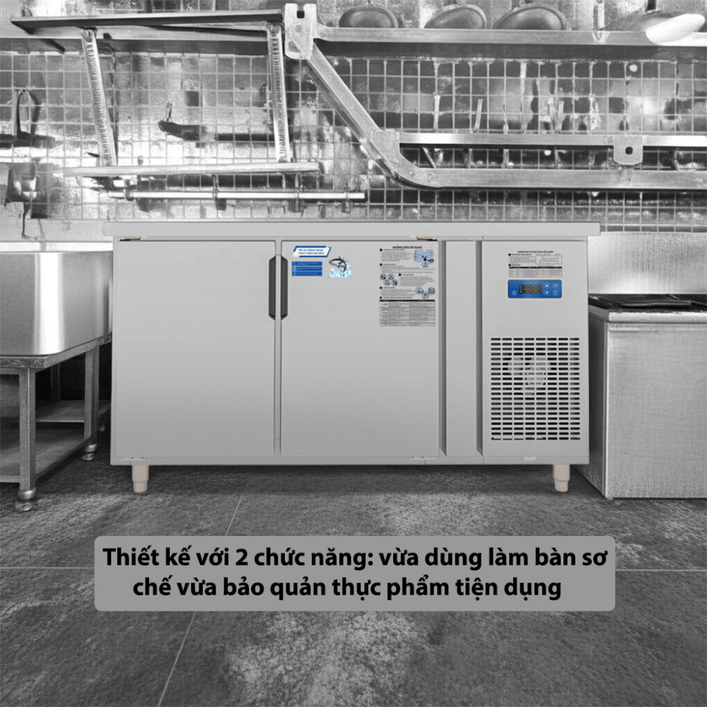 Bàn mát công nghiệp Yubann YB-F15IN thiết kế hiện đại với 2 chức năng trong 1