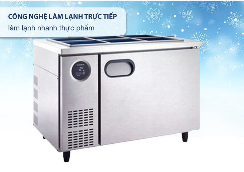 Hệ thống làm lạnh trực tiếp, làm lạnh nhanh, giữ thực phẩm luôn tươi ngon