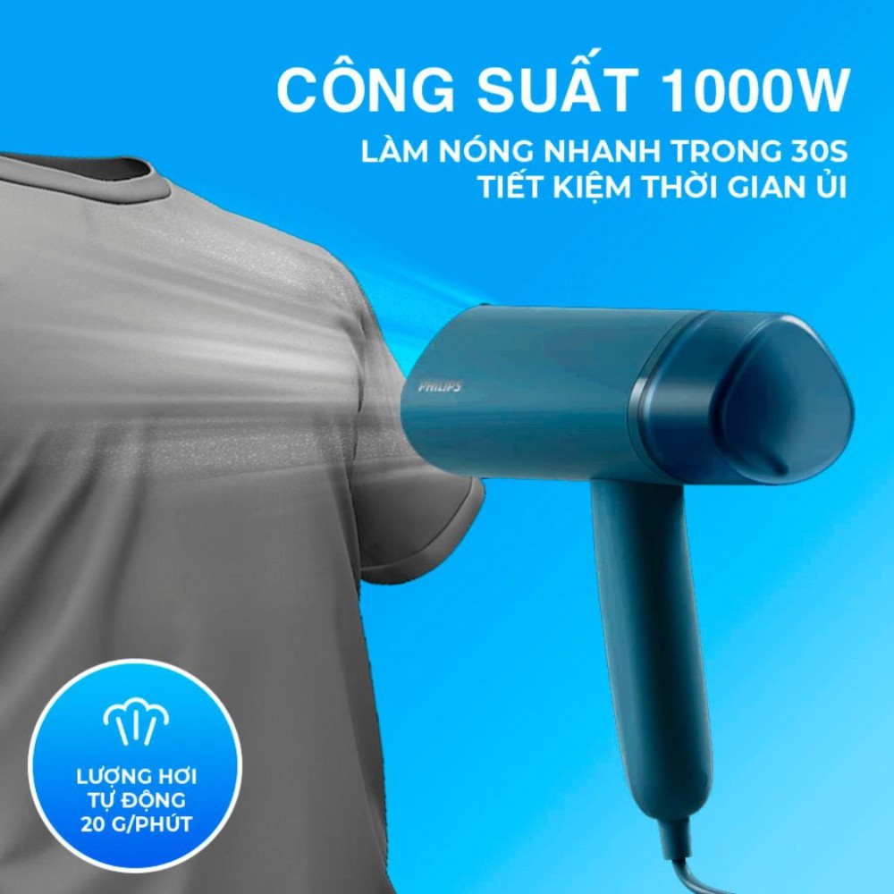 Bàn ủi hơi nước cầm tay Philips STH3000/20 - Hàng chính hãng