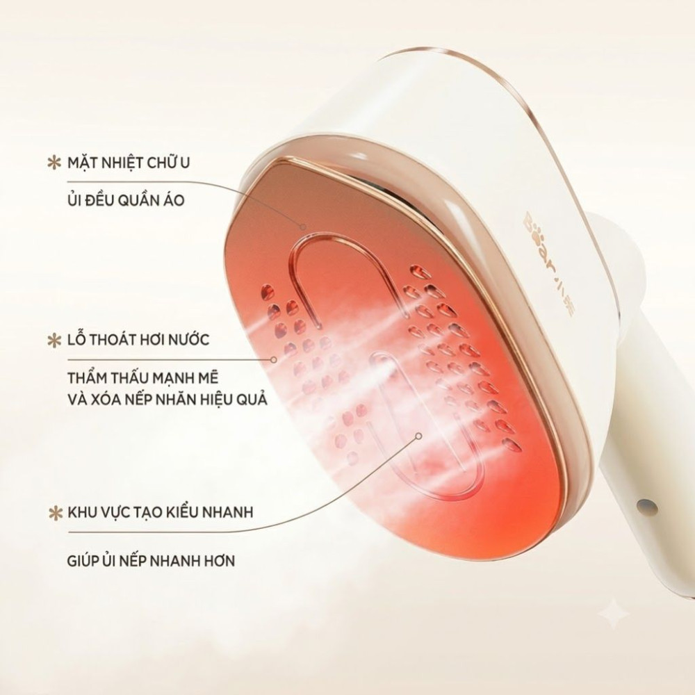 Bàn ủi hơi nước cầm tay Bear DYD-J10Q1 - Hàng chính hãng