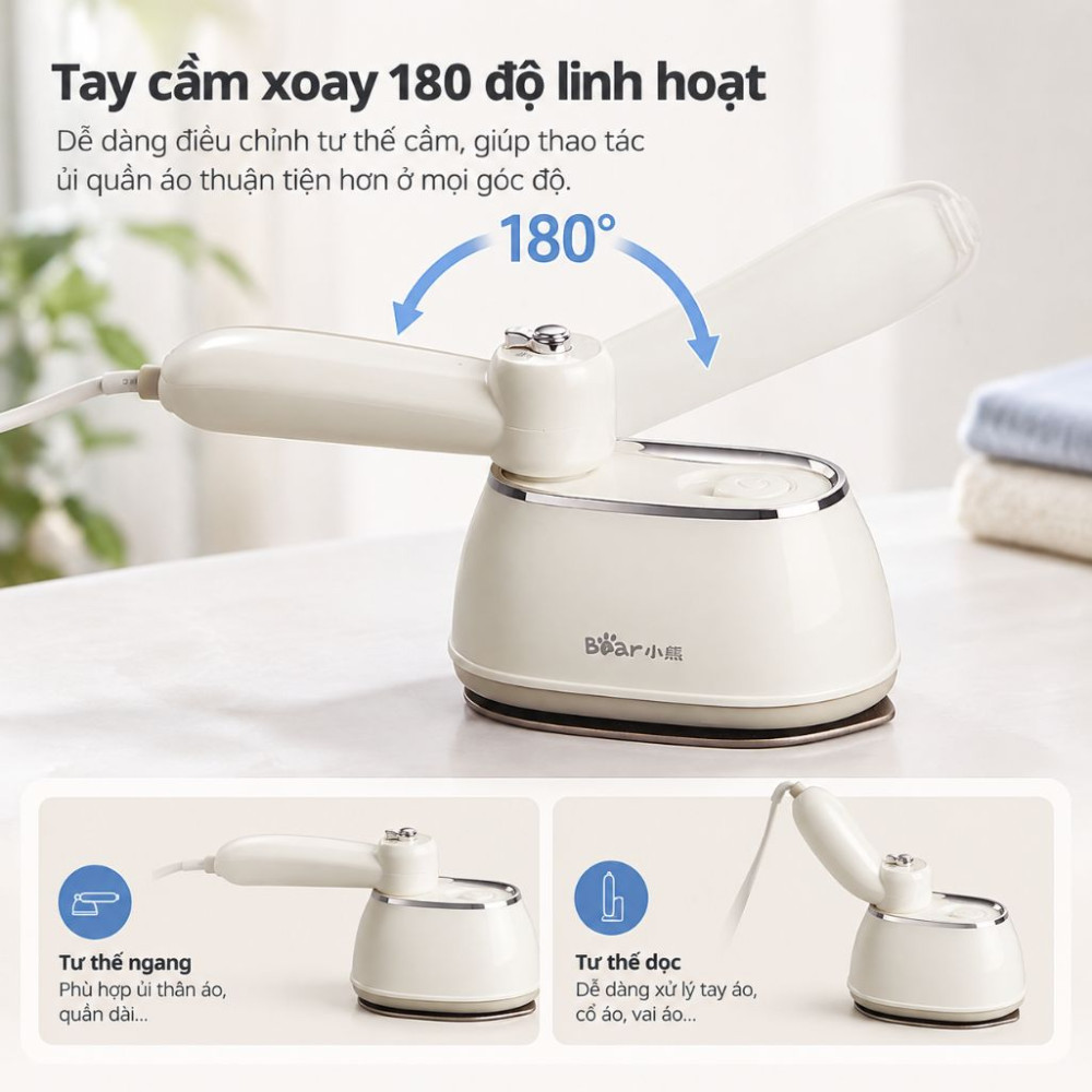 Bàn ủi hơi nước cầm tay Bear DYD-J10Q1 - Hàng chính hãng