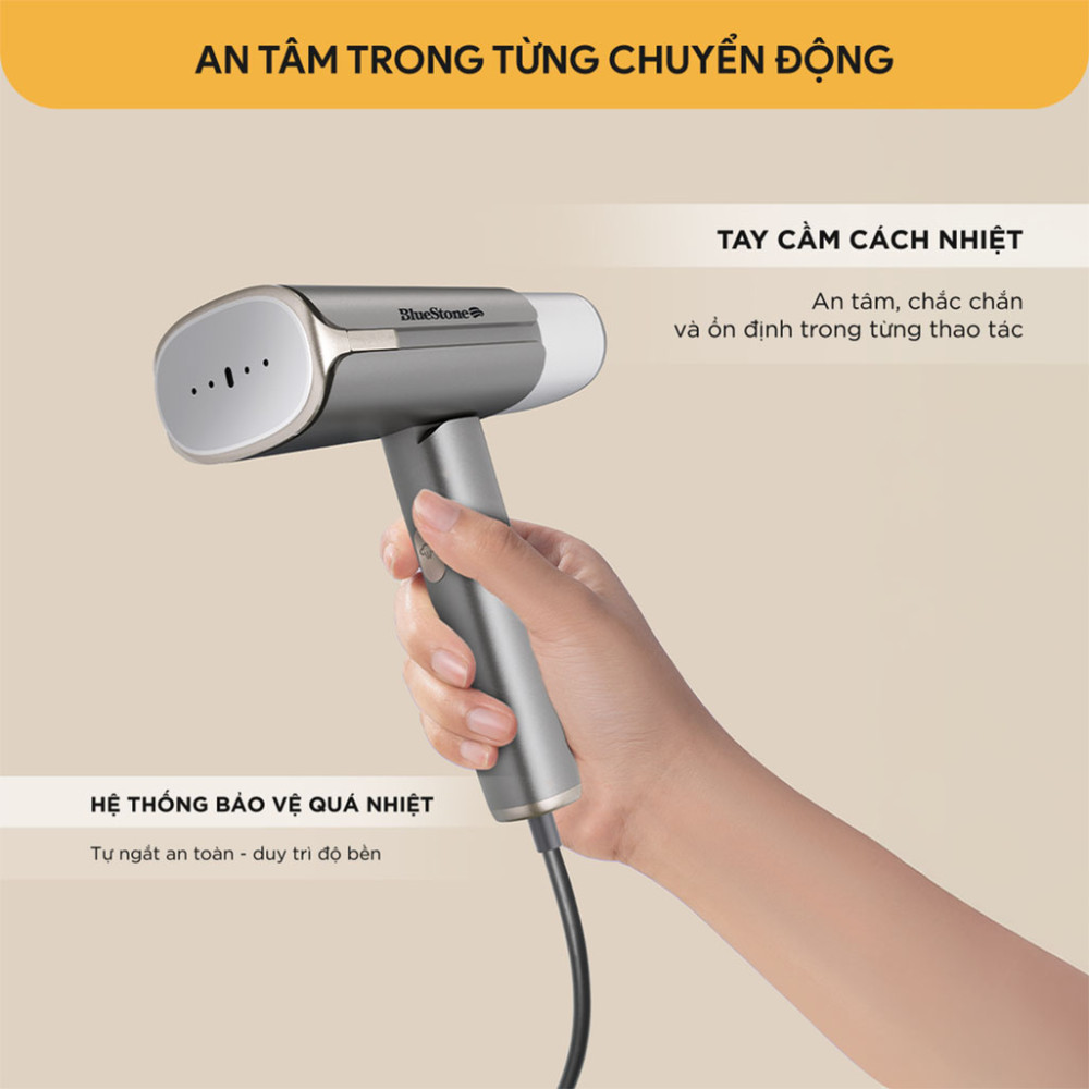 Bàn ủi hơi nước cầm tay Bluestone GSB-4018 - Hàng chính hãng