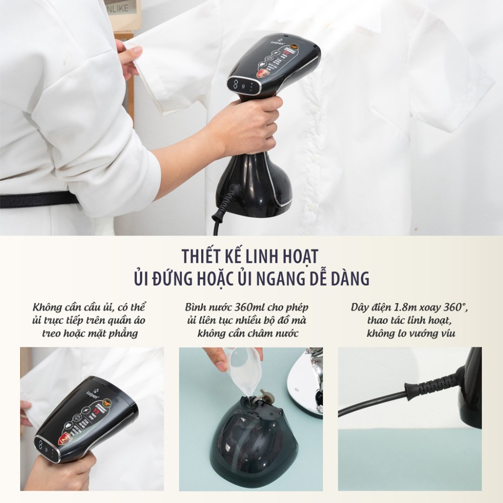 Bàn ủi hơi nước cầm tay Kalpen V3 - Hàng chính hãng